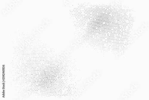 Foto inverse particle wave design on white background