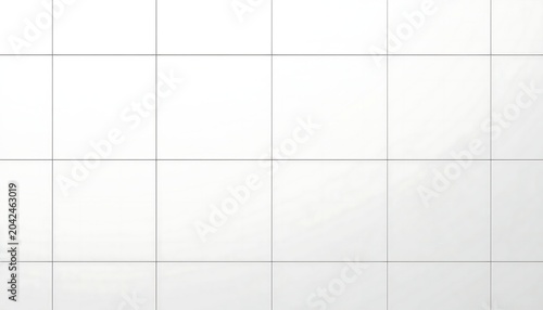 A clean and orderly grid of white square tiles covers the entire surface, offering a perfect minimalist background for various design applications.