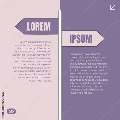 Comperative Style Post Design - Myth and Fact Post Design