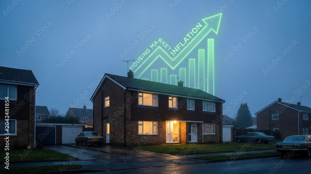 Fototapeta premium Soaring housing prices