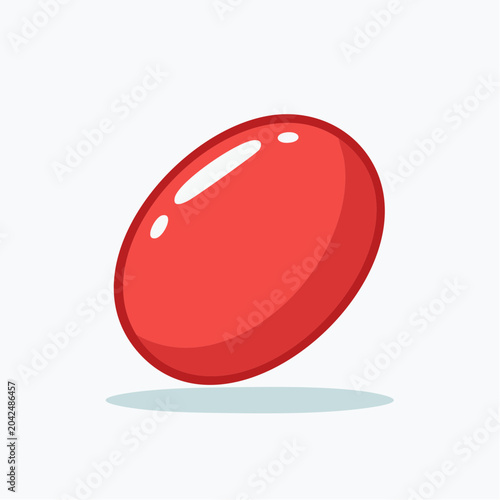 Red Jelly Bean Icon