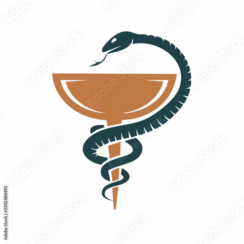 Rod of Asclepius Symbol