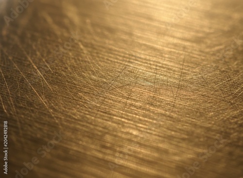 Close-up of Brushed Gold Texture for Graphic Design