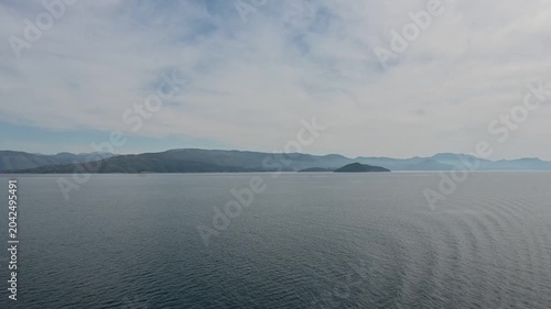 Open view of the Mediterranean Sea with a clear horizon line where sky meets water