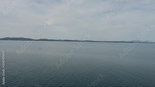 Open view of the Mediterranean Sea with a clear horizon line where sky meets water