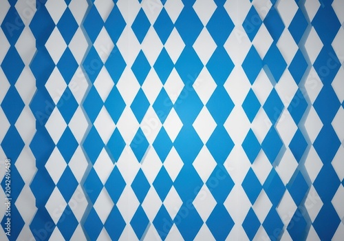 A seamless repeating pattern featuring the classic blue and white diamond design. Traditional geometric wallpaper background texture aesthetic, wrapping, abstract, retro