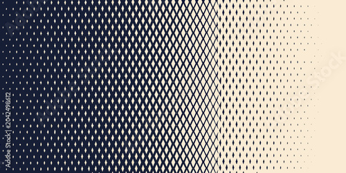 Bild auf Leinwand diamond pattern transitioning from halftone to wireframe