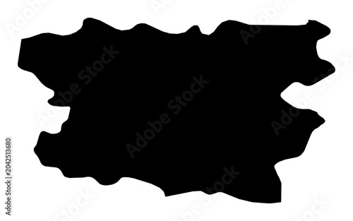 Valokuva A contour map of Lori. Armenian province silhouette