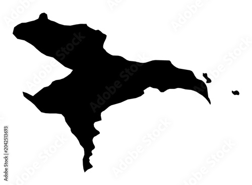 Fotografia A contour map of Absheron Economic Region