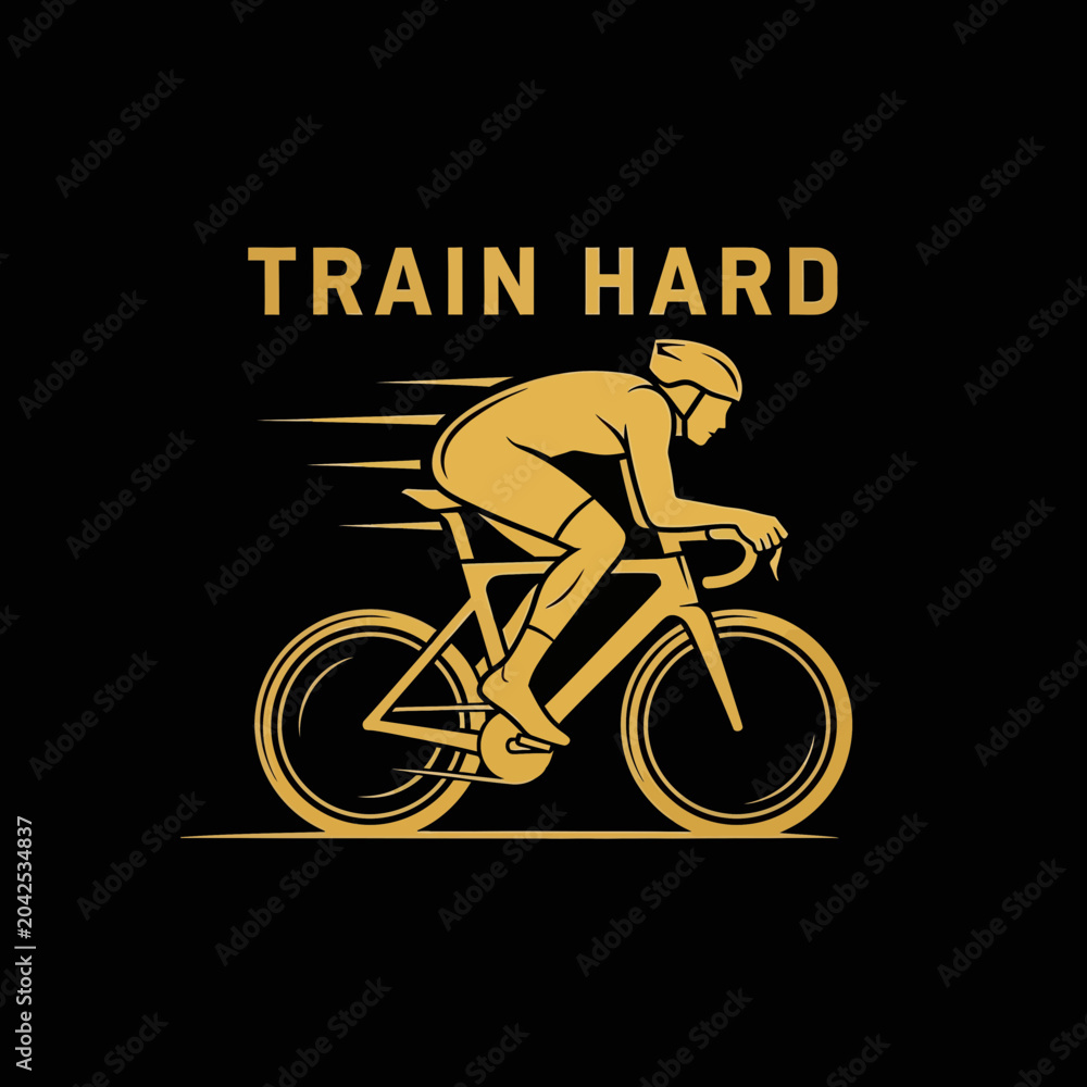 Fototapeta premium Cycling Motivation Graphic Element For Sport Enthusiasts And Fitness Goals