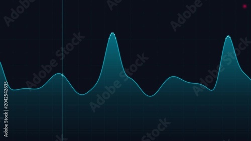 Dynamic Motion of Sound Waves in Digital Data Visualization.