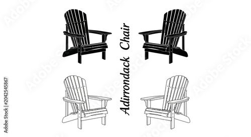 Adirondack Chair, outdoor furniture, garden chair, patio furniture