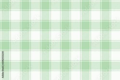 Schilderij op canvas Mint green plaid gingham pattern seamless background, windowpane gingham check p