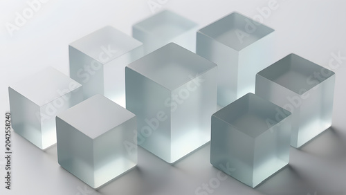 abstract 3d cubes