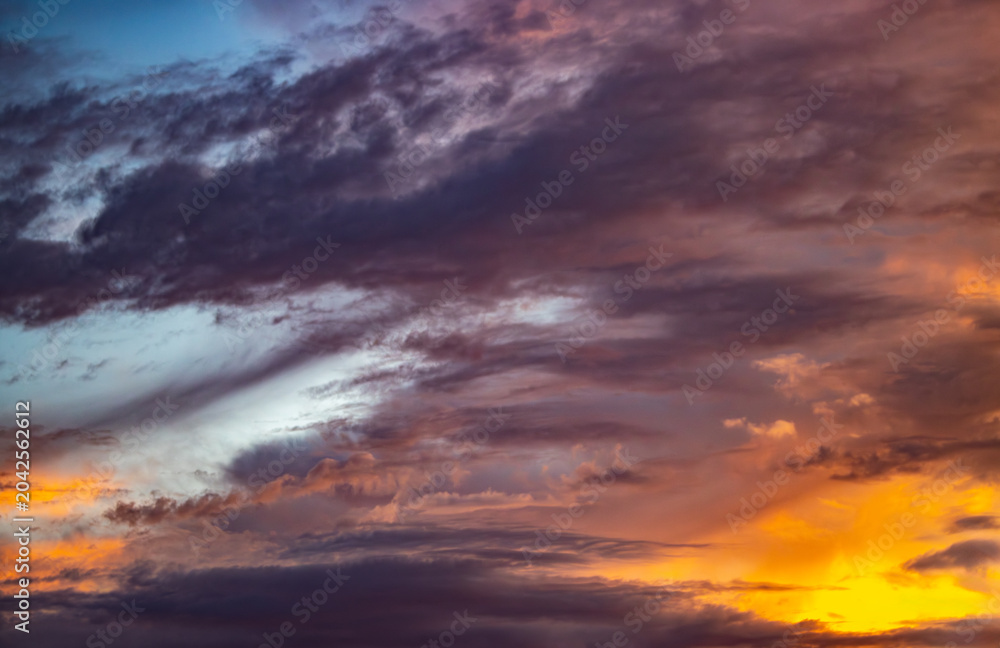 Fototapeta premium sunset clouds