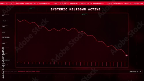 Dynamic Motion of Eerie Blood Moon Active Chart in Night Sky.