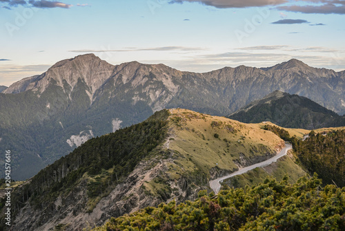 Obraz na plátne Beautiful View Of Hehuanshan, The Easily Reachable Place In Taiwan To Appreciate