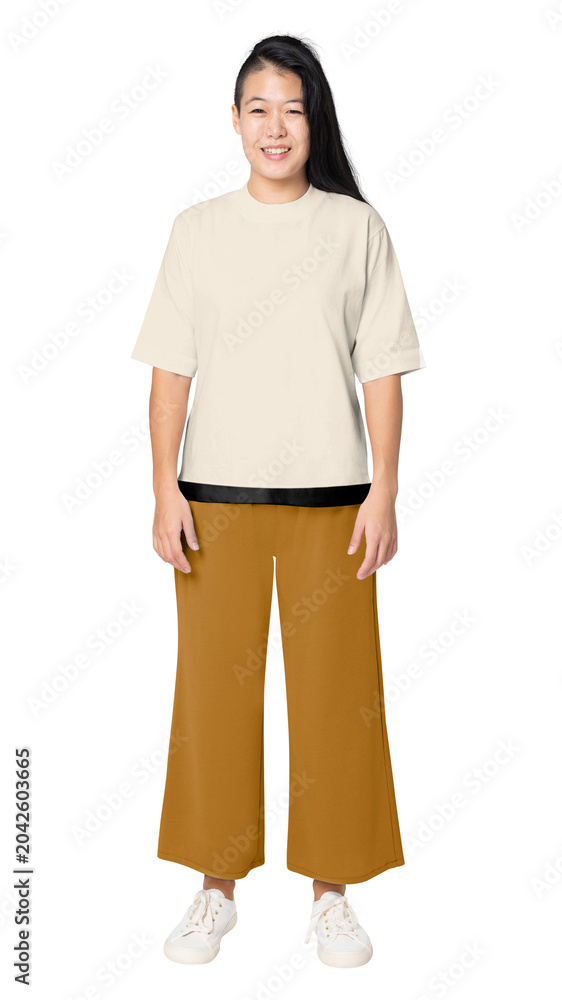 Fototapeta premium Loose slacks png sticker, fashion transparent background