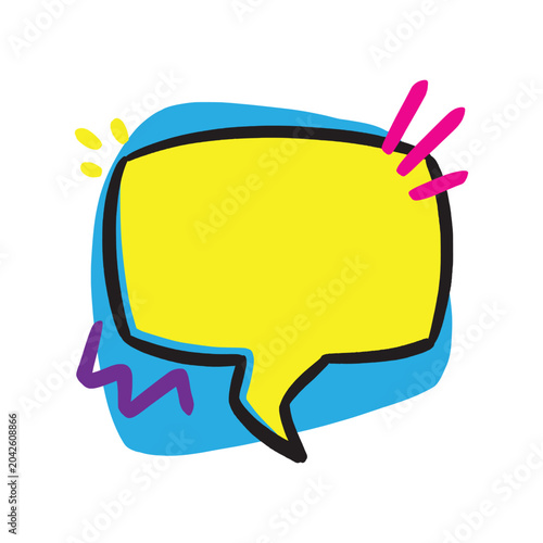 Bubble Speech Colorful for Social Media Conversation Background