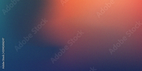 Deep blue and orange gradient with subtle grain texture