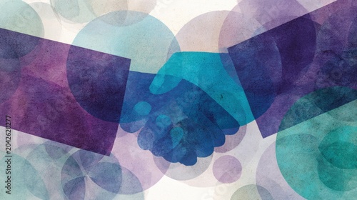 Hands shaking to show agreement in a business deal or partnership