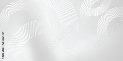 Vector Silver background with metal mirror texture. Chrome gradient surface with simple abstract light ball. Background design