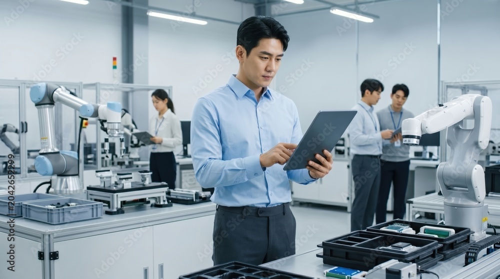 Naklejka premium Industrial Robotics Calibration Day - Industrial Robotics Calibration Data Review