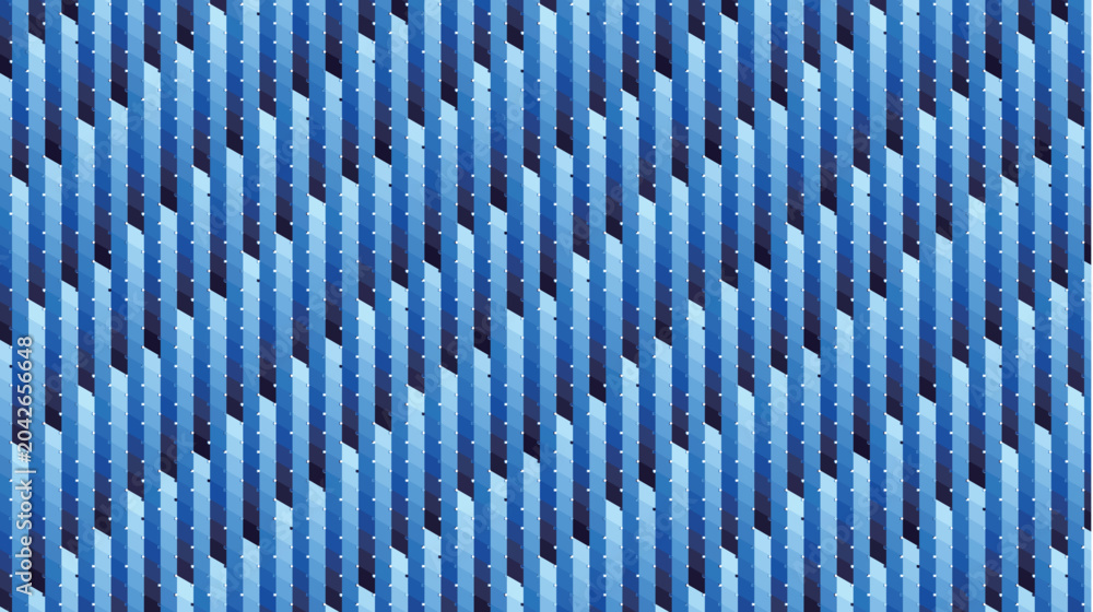 Obraz premium Geometric Blue Stripe Pattern Abstract Design