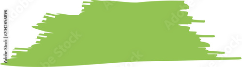 Mint Green Hand Painted Brush Stroke Design Element