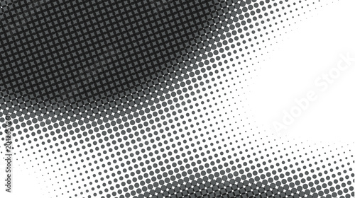 Abstract Monochrome Halftone Dot Pattern Background Design