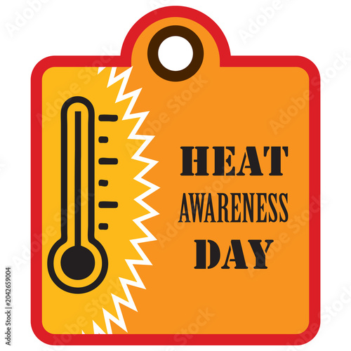 Heat Awareness Day label