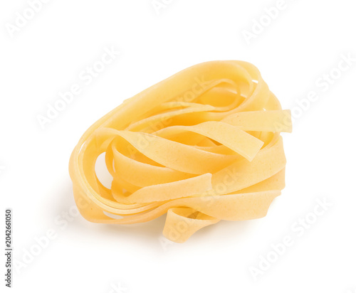 Tasty raw noodles pasta iso...