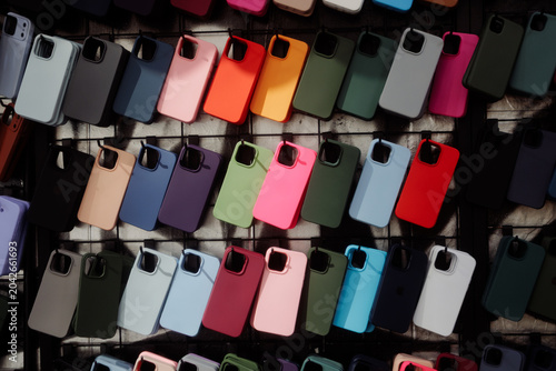 phone cases on display