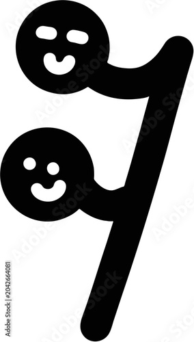 Dancing musical notes