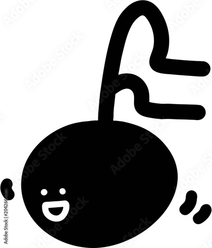 Dancing musical notes