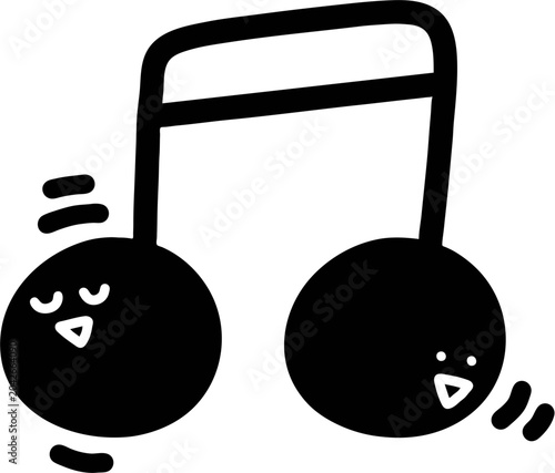 Dancing musical notes