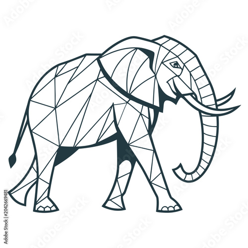 vector illustration of an elephant