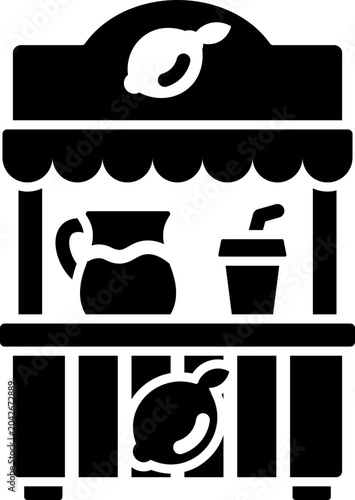 Lemonade Stand Glyph Icon