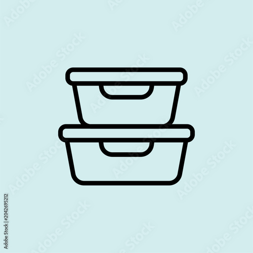 Icon for storing food in airtight containers to prevent rodent access.