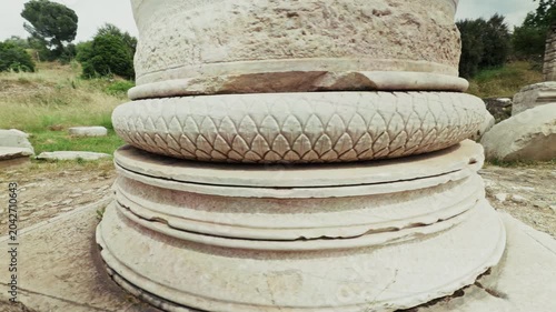 Ancient Ionic Columns Of The Temple Of Artemis In Sardis Salihli