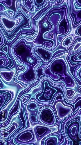 Ultra modern neon fluid topology pattern with glowing organic shapes and violet tones