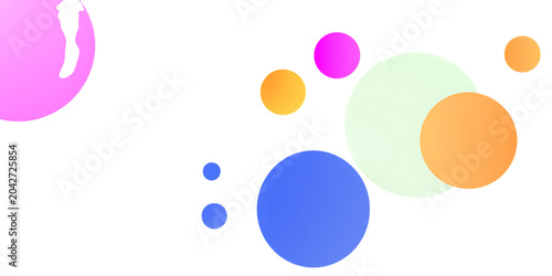 Abstract background with various colored semi-transparent circles multi colored abstract background colorful geometric transparent translucent composition wallpaper creative