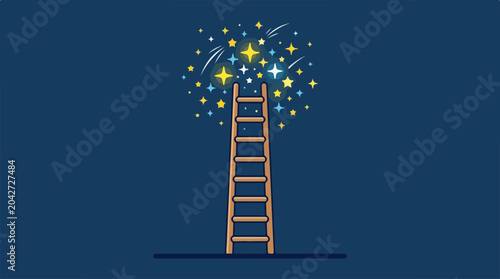 Ladder to success and dreams.