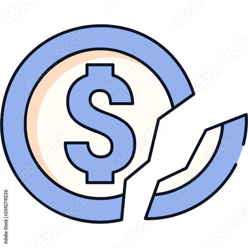 Bild auf Leinwand Tax Deduction Sticker