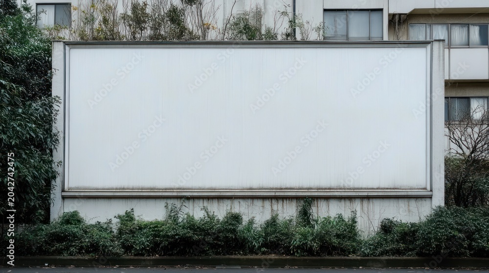 Obraz premium Blank billboard advertisement in urban setting