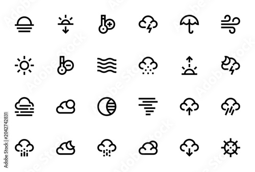 Foto Weather icon set