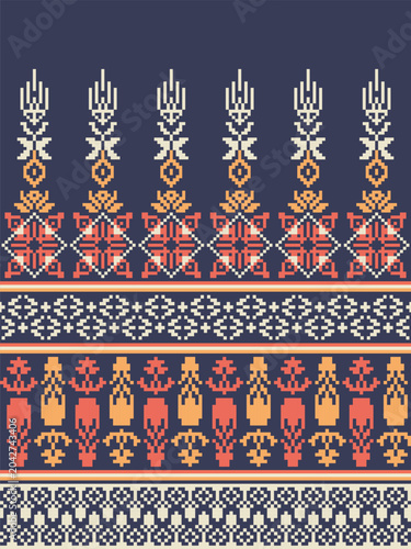 Traditional Ethnic Geometric Pattern Background