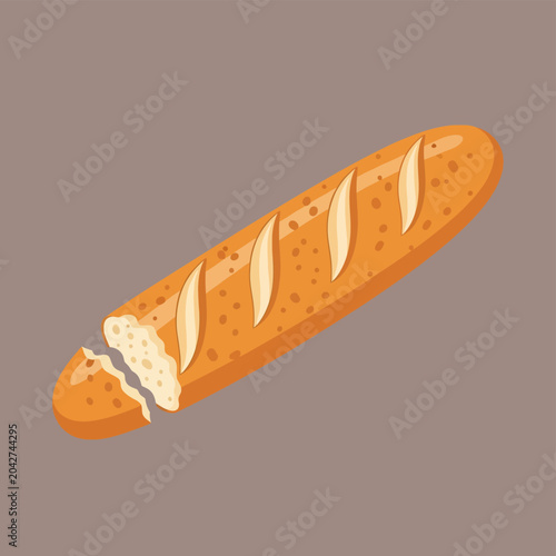 Freshly Baked Baguette Bread