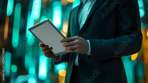 man with tablet computer
