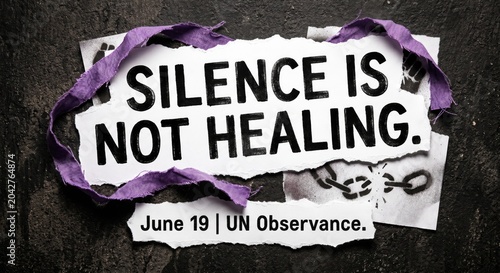 Silence is not healing, awareness campaign against sexual violence